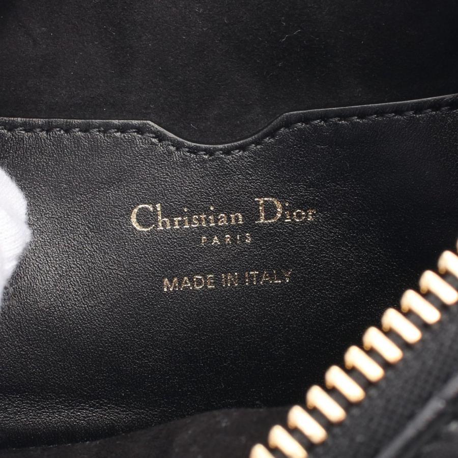 【中古】クリスチャン  ディオール  Christian  Dior  ラムスキン  カナージュ  ヴァイブ  ホーボー  ショルダーバッグ  ブラック/ホワイト/MA2602008 Christian Dior（クリスチャン・ディオール） 中古 ディオール