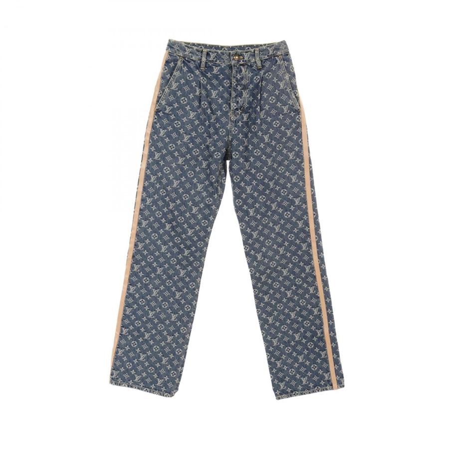ルイ・ヴィトン ネイビー モノグラムパンツ LOUIS VUITTON（ルイ・ヴィトン） モノグラムデニム テーラード