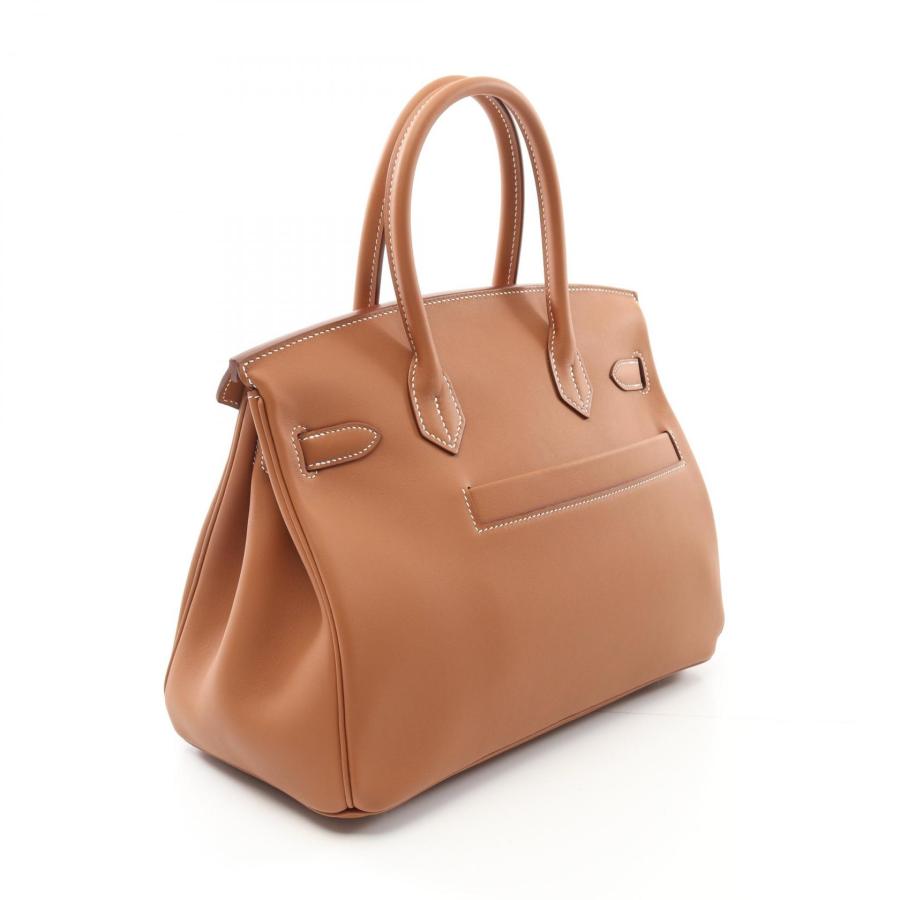 バーキン30/ハンドバッグ/革製 HERMES エルメス バーキン30 ハンドバッグ レザー ブラック レディース