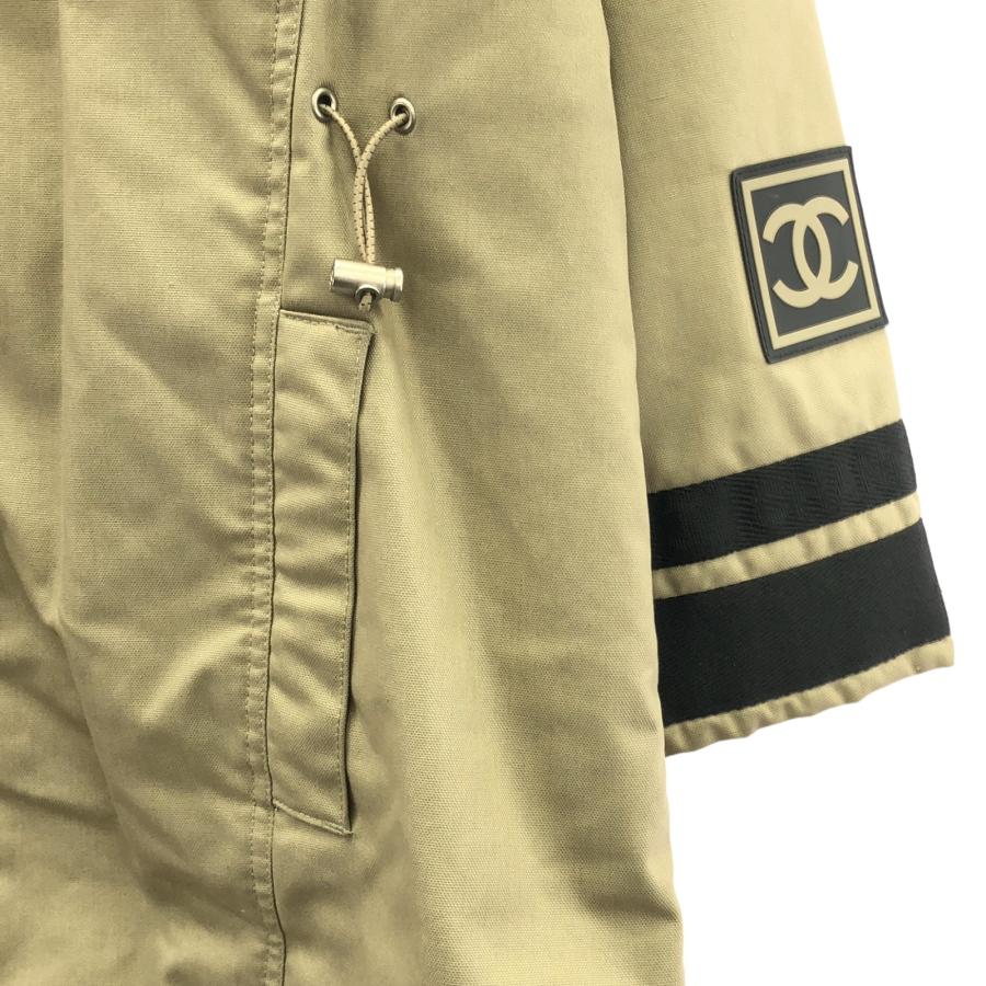 シャネル 袖ロゴ ロングコート ブランドオフ CHANEL ポリエステル その他コート ポリエステル 中古 レディース_3