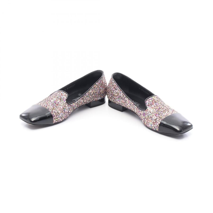 美品 CHANEL ココマーク レザー×パテント ハイヒールパンプス 34.5 CHANEL（シャネル） ココマーク ブランドオフ パテントレザー パンプス