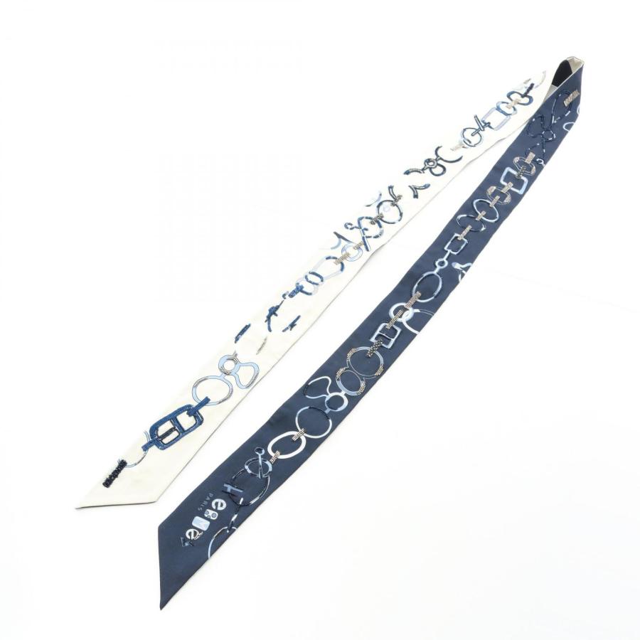 正規品 未使用 HERMES Do Re Boucles ツイリースカーフ HERMES（エルメス） ツイリー スカーフ Do Re Boucles Broderie