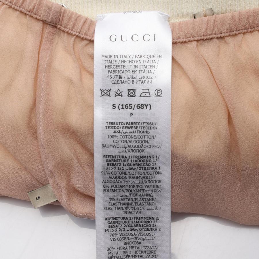 グッチ ウェブストライプ Gロンバス ニット ブランドオフ GUCCI コットン スカート 中古 レディース_3