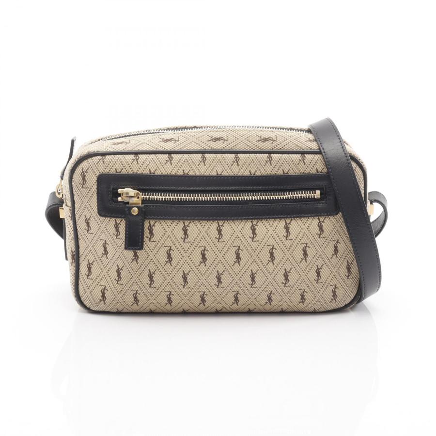 Saint Laurent Paris キャンバス ショルダーバッグ サンローランパリ カメラバッグ モノグラム オールオーバー ブランド