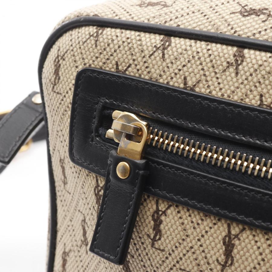 Saint Laurent Paris キャンバス ショルダーバッグ サンローランパリ カメラバッグ モノグラム オールオーバー ブランド