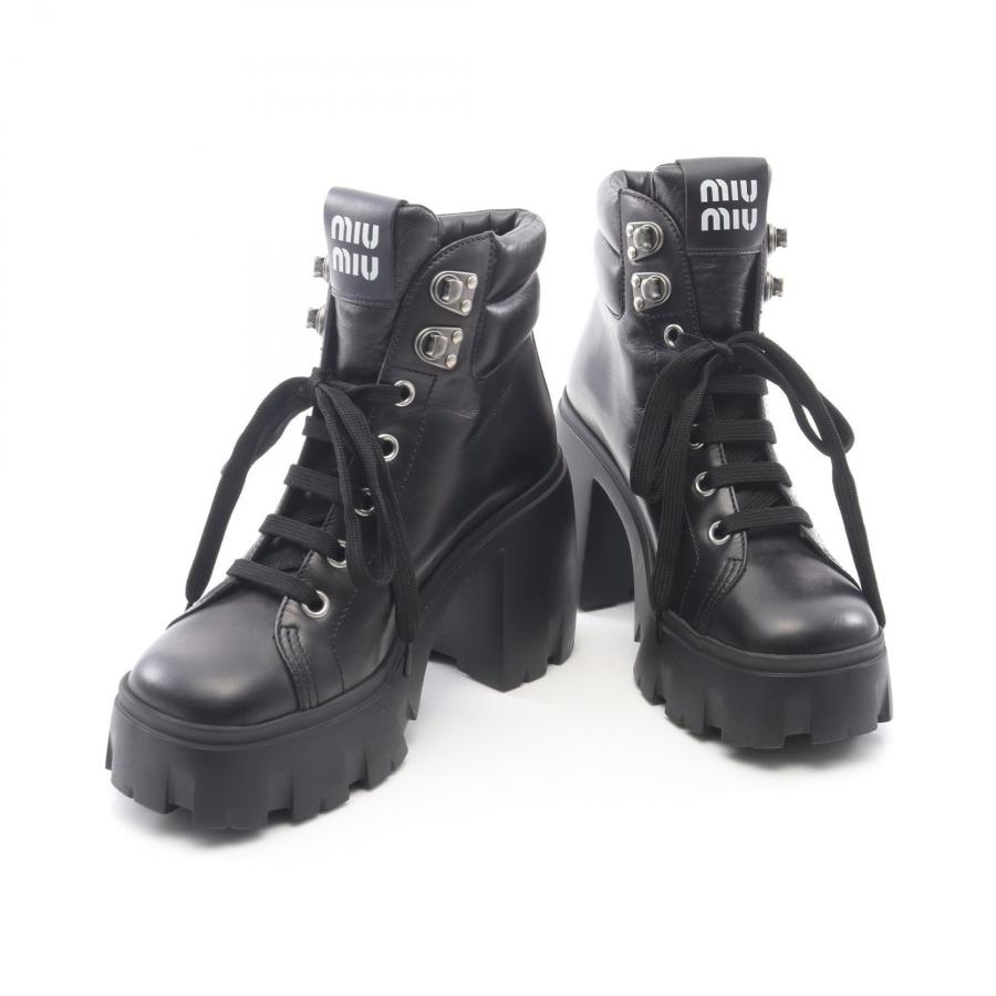 ミュウ ブランドオフ Miu レザー ブーツ 中古 レディース : Mike