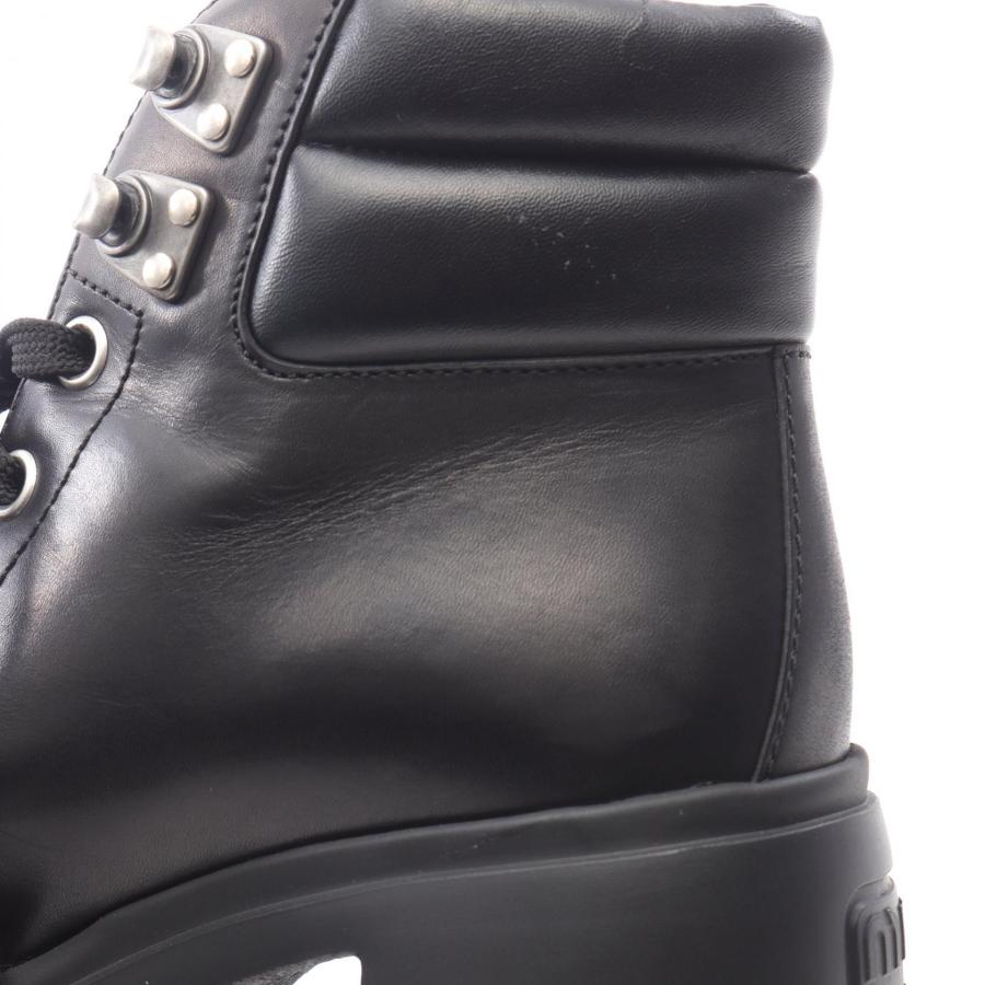 ミュウ ブランドオフ Miu レザー ブーツ 中古 レディース : Mike