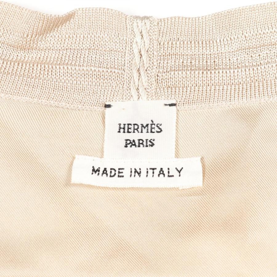未使用★HERMES★ダブルシルクジャージー★ロゴ★ワンピース HERMES - 新品タグ☆HERMES☆ダブルシルクジャージー☆ロゴ