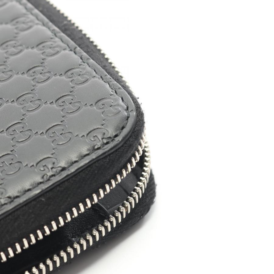 GUCCI（グッチ） マイクログッチシマ ブランドオフ レザー ラウンド長