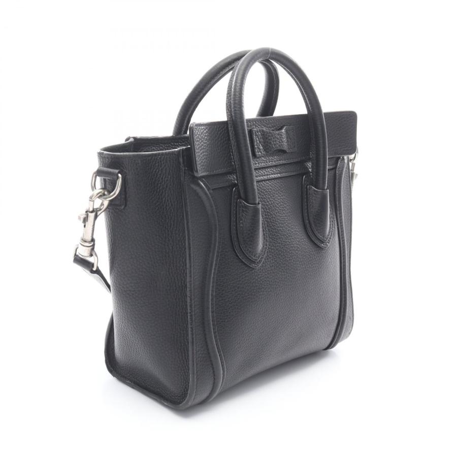 [超極美品] セリーヌ　ラゲージ　ナノショッパー　ハンドバッグ　カーフ CELINE（セリーヌ） ラゲージ ナノショッパー ブランドオフ レザー