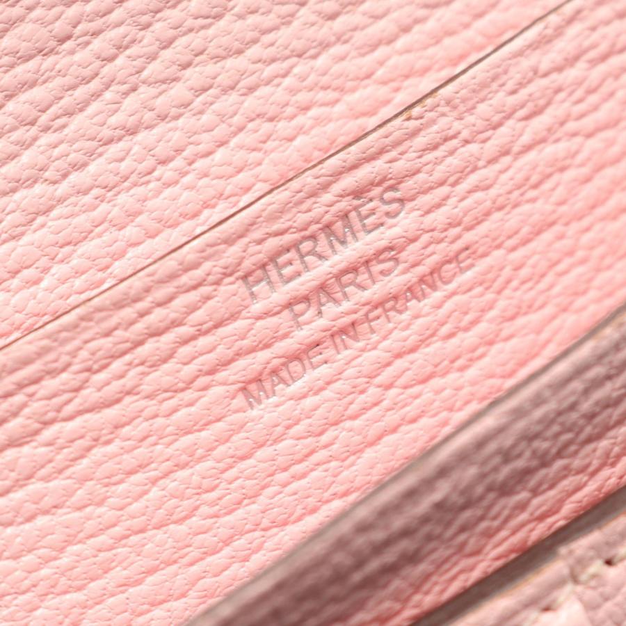 エルメス ベアンコンパクト ブランドオフ HERMES レザー 二つ折り財布 シェーブル 中古 レディースの画像