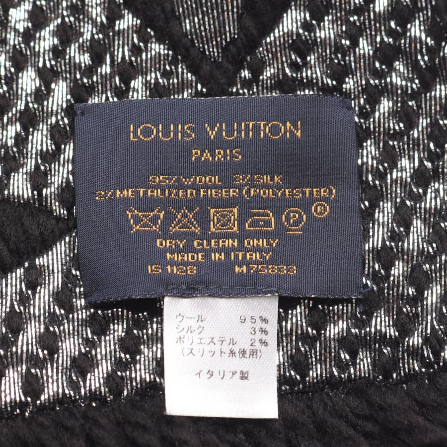 【在庫一掃】 ルイ・ヴィトン エシャルプ ロゴ マニア シャイン レディース 【中古】 LOUIS VUITTON（ルイ・ヴィトン） エシャルプ ロゴマニア シャイン