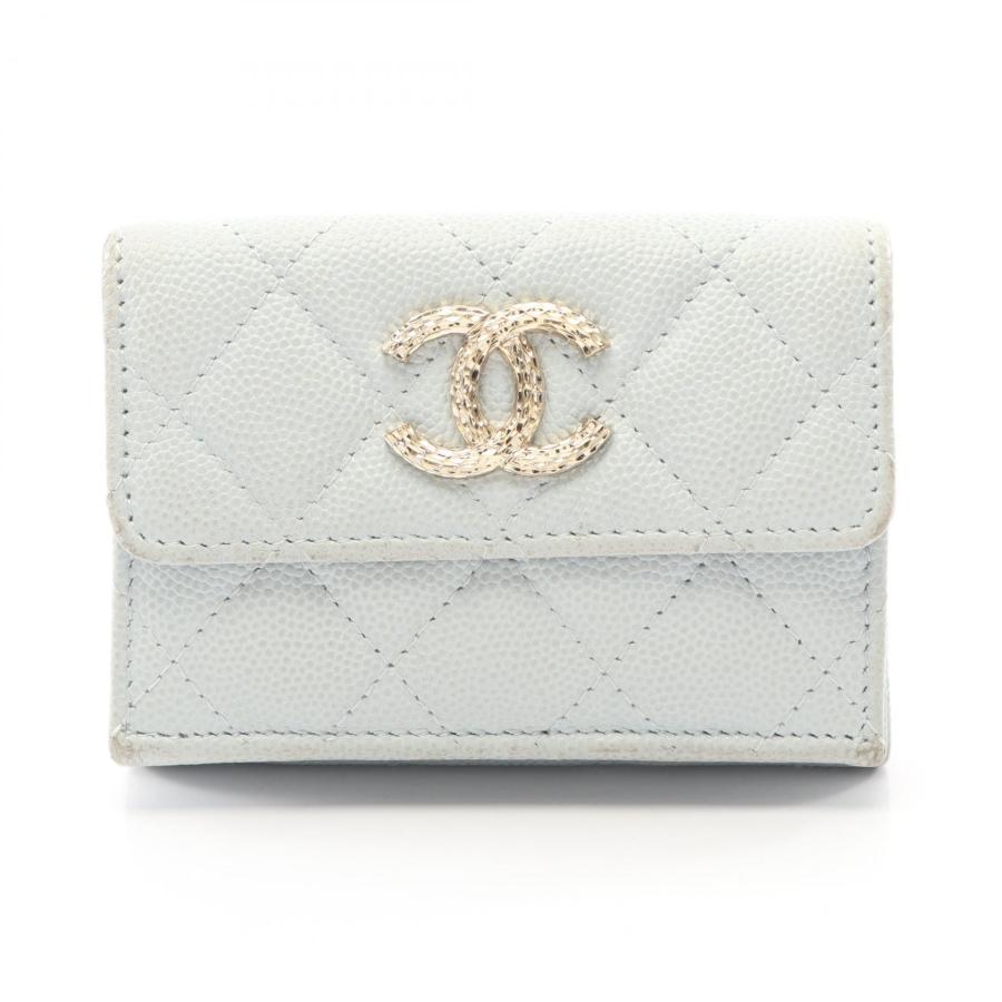 【極美品】CHANEL マトラッセ　スモールフラップウォレット　三つ折り CHANEL（シャネル） マトラッセ スモールフラップウォレット ブランド