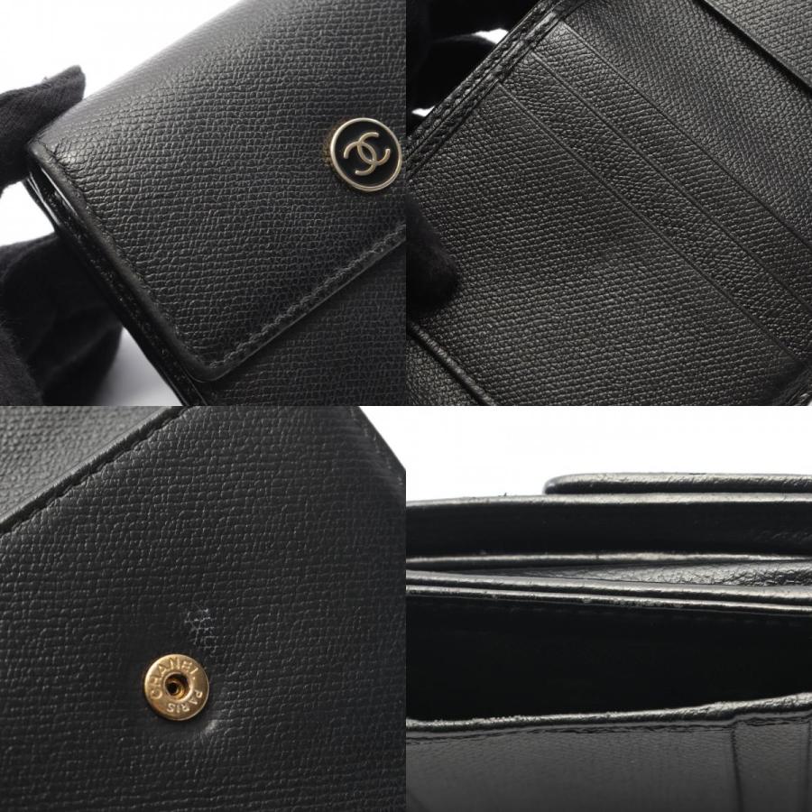 CHANEL（シャネル） ココボタン ブランドオフ レザー 三つ折り財布