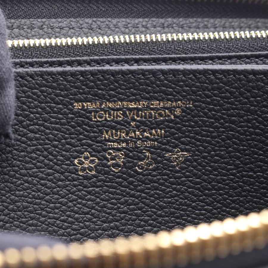 ルイ・ヴィトン LV × TM ジッピーウォレット パンダ ブランドオフ LOUIS VUITTON ラウンド長財布 モノグラム・アンプラント レザー 中古の画像
