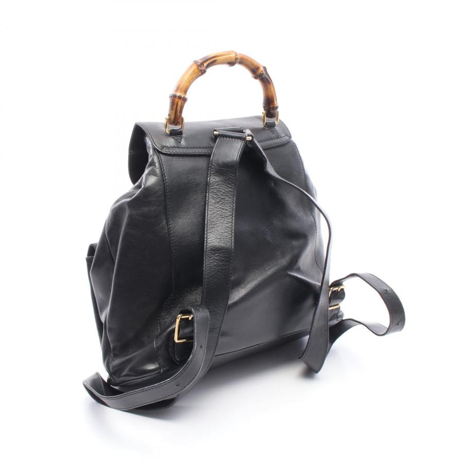GUCCI（グッチ） バンブー ブランドオフ レザー リュックサック バック