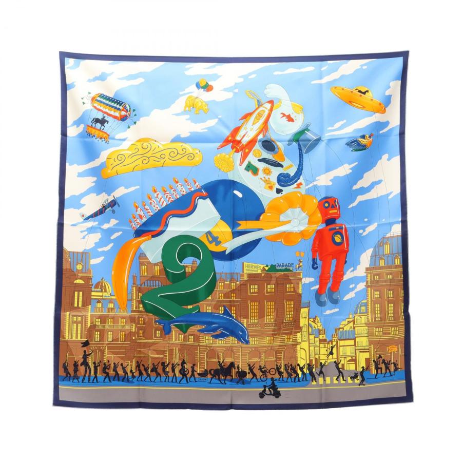 HERMÈS PARADE シルクスカーフ 90cm エルメス HERMES（エルメス） カレ90 HERMES PARADE ブランドオフ シルク