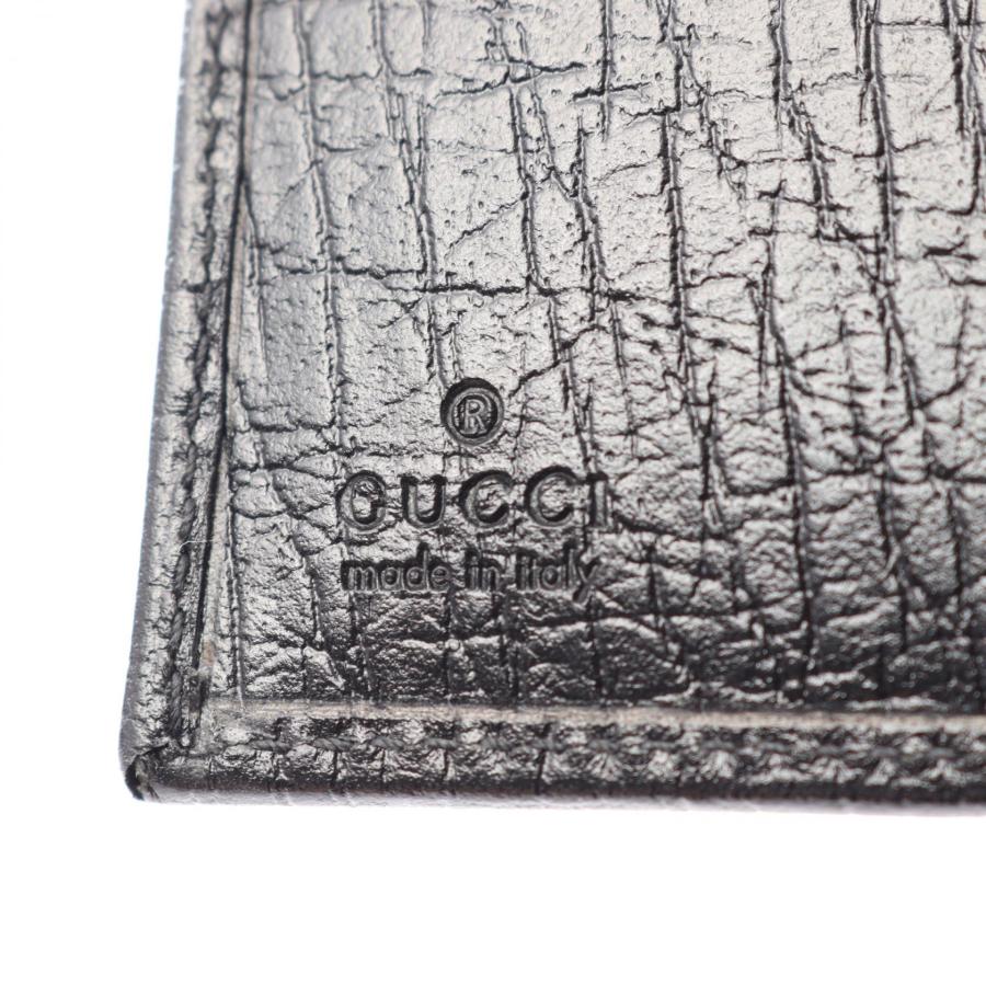GUCCI（グッチ） バンブー ブランドオフ レザー 二つ折り財布 レザー