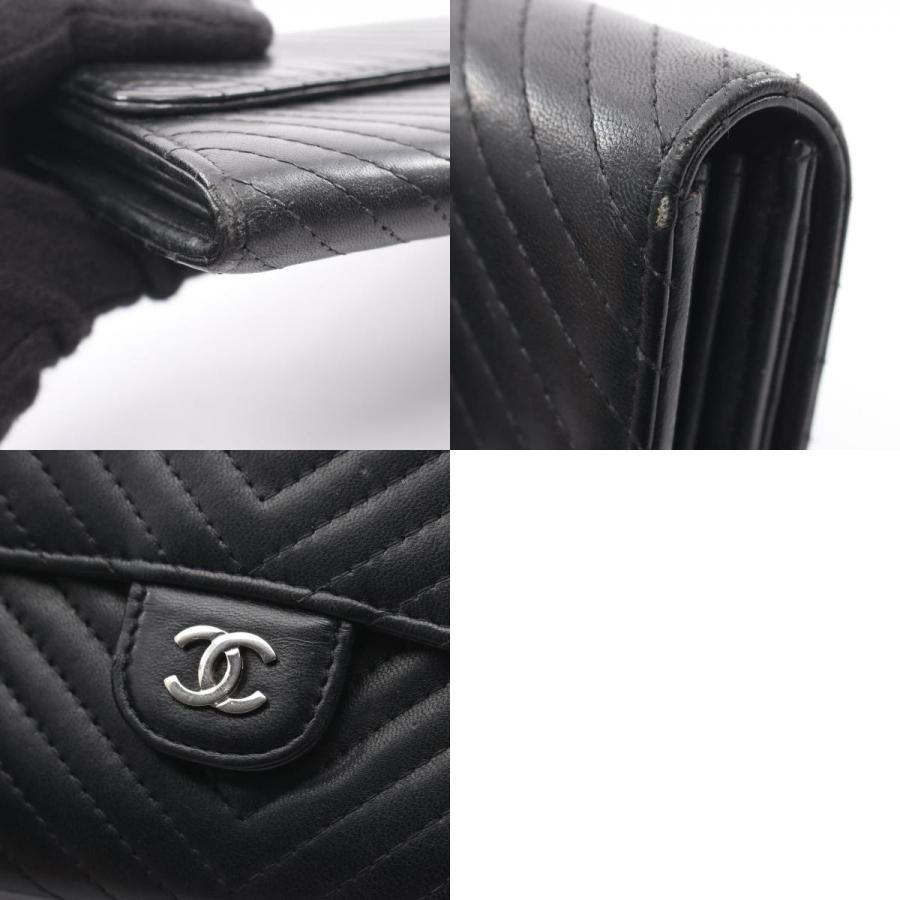 CHANEL（シャネル） Vステッチ シェブロン ブランドオフ ラムスキン 