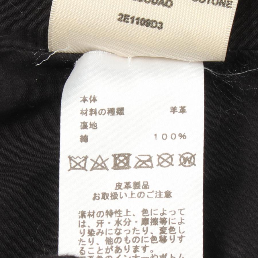 エルメス セリエボタン フード付き ジレ ブランドオフ HERMES レザー その他コート ラムスキン 中古 レディース_4
