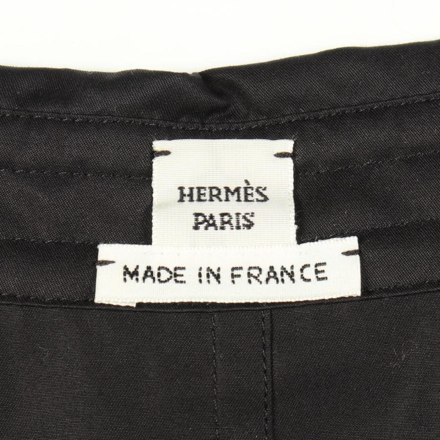 HERMES（エルメス） ジップアップ フリルシャツ ブランドオフ コットン
