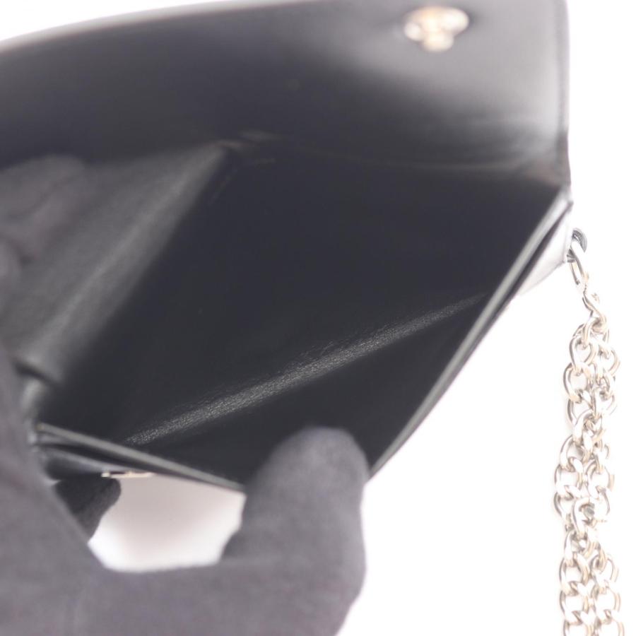 CELINE（セリーヌ） バイカー チェーンウォレット ブランドオフ レザー