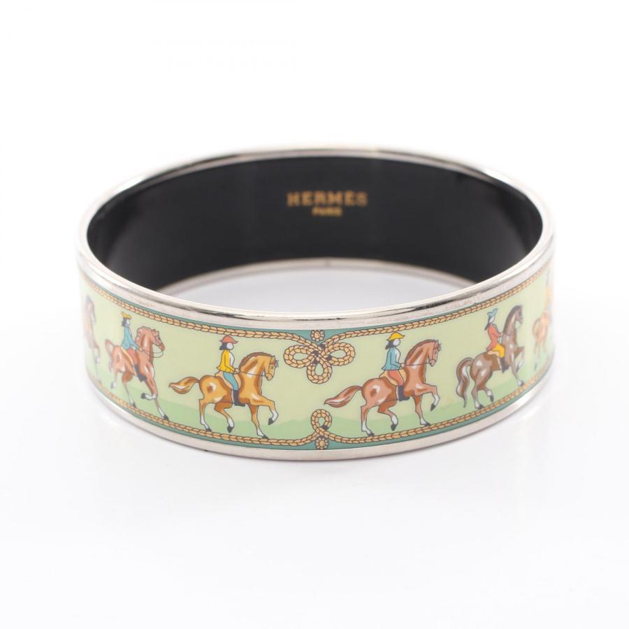 【美品】HERMES エマイユ GM バングル ゴールドカラー 馬柄 HERMES（エルメス） エマイユGM 馬柄 ブランドオフ その他 バングル