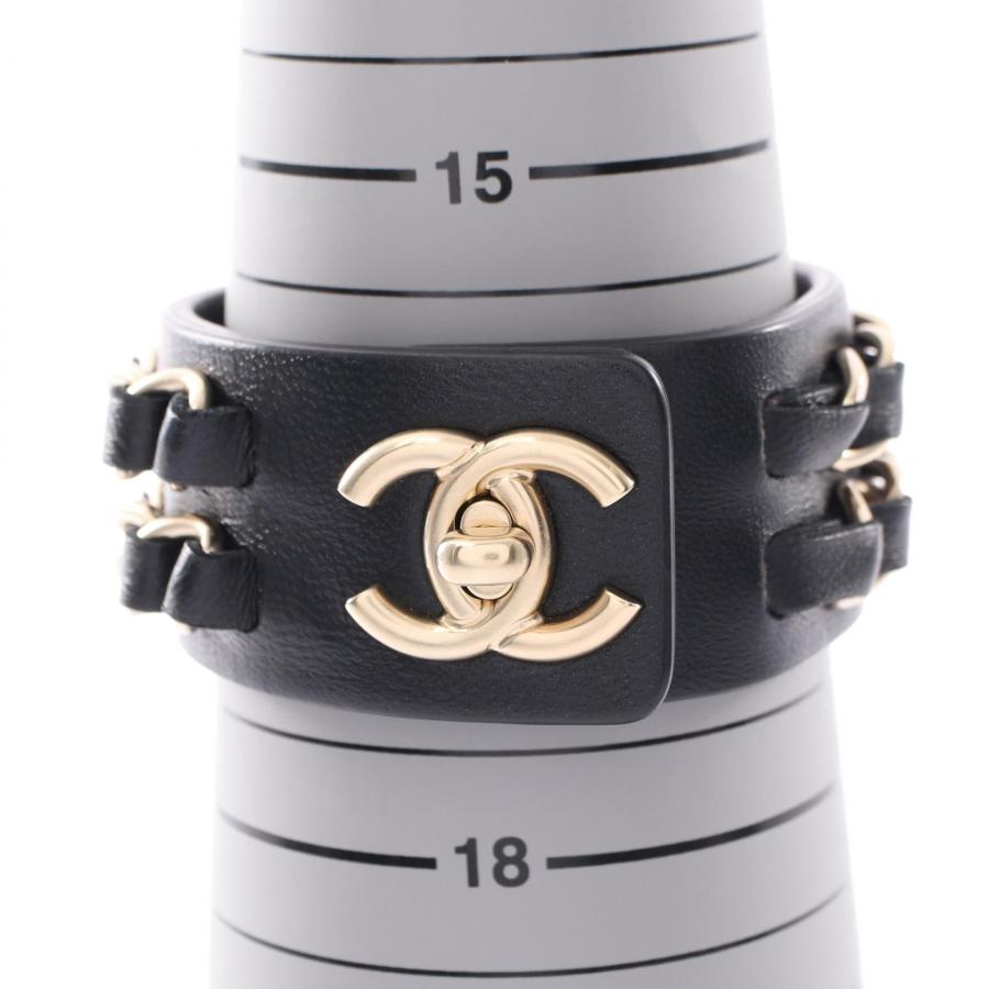シャネルレザーブレスレット CHANEL（シャネル） ココマーク ターンロック ブランドオフ レザー