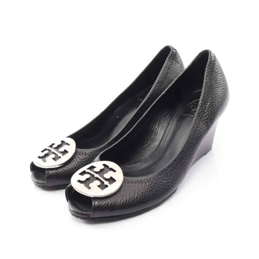 TORY BURCH（トリーバーチ） ロゴ オープントゥ ウェッジソール