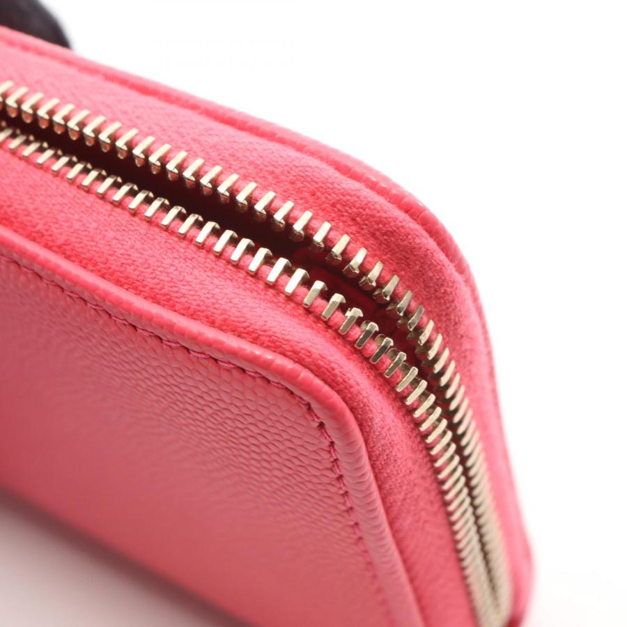 CHANEL シャネル 財布 ピンク ココマーク キャビアスキン ファスナー CHANEL（シャネル） ココマーク ブランドオフ キャビアスキン(グレ
