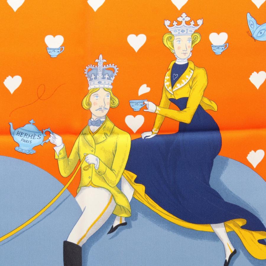 HERMES（エルメス） カレ70 TEA TIME ブランドオフ シルク スカーフ