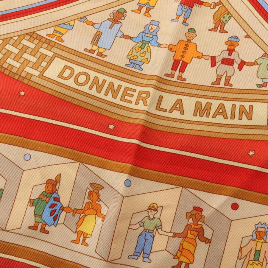 HERMES（エルメス） カレ90 DONNER LA MAIN ブランドオフ シルク