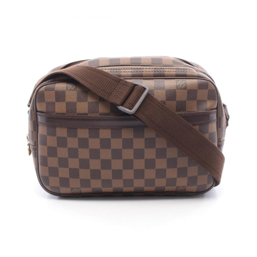 【美品】ルイヴィトン　リポーターPM ダミエ LOUIS VUITTON（ルイ・ヴィトン） リポーターPM ダミエエベヌ ブランド