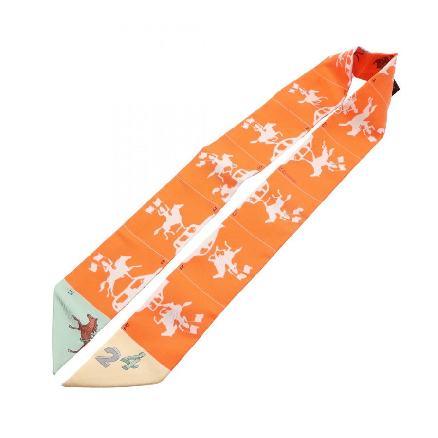 【美品】エルメス スカーフ ツイリー PARADE(パラード) シルク10M25 HERMES（エルメス） ツイリー リボン HERMES PARADE ブランドオフ