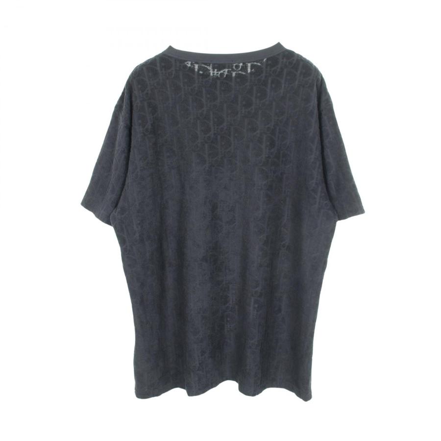 DIOR オブリーク パイル地 Tシャツ 黒T メンズ　ディオール dior ディオール オブリーク パイル ブランドオフ Dior コットン 半袖T