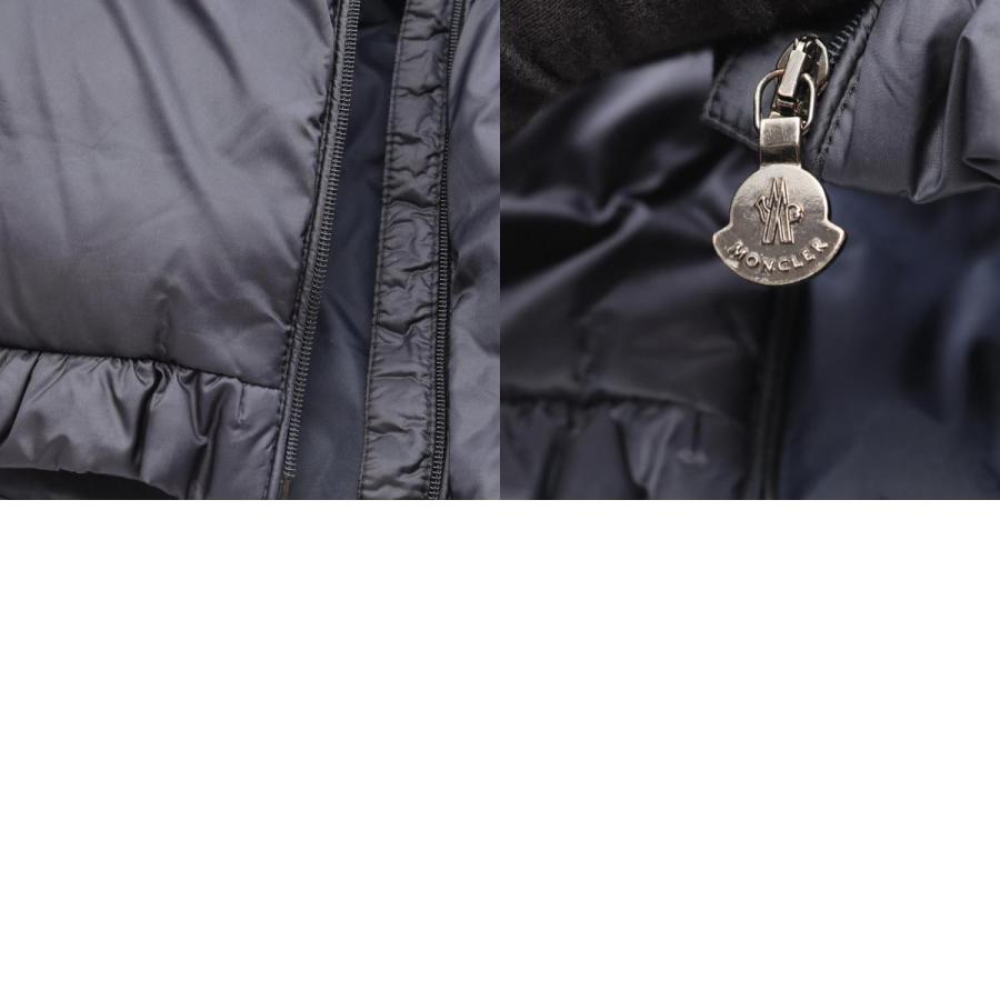 【美品】モンクレール フード付きナイロンジャケット ネイビー キッズ MONCLER（モンクレール） ODILE キッズ フード付き ブランドオフ