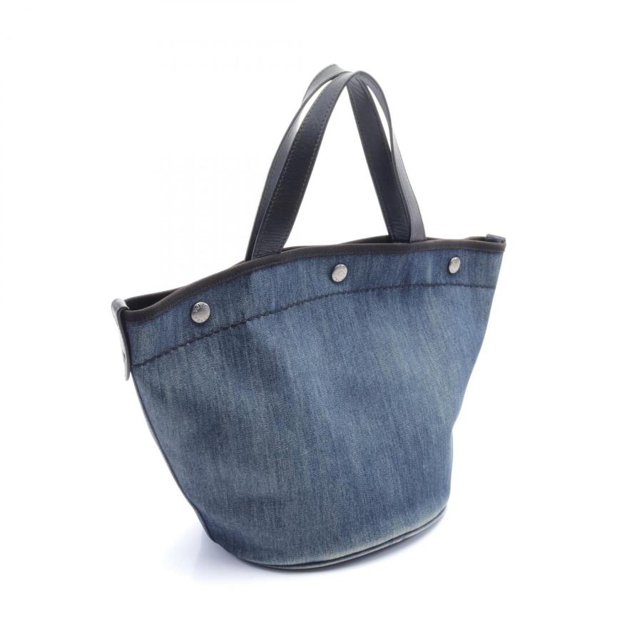 PRADA プラダ DENIM+CITY CALF ブランドオフ デニム トート PRADA プラダ DENIM+CITY CALF ブランドオフ デニム トート