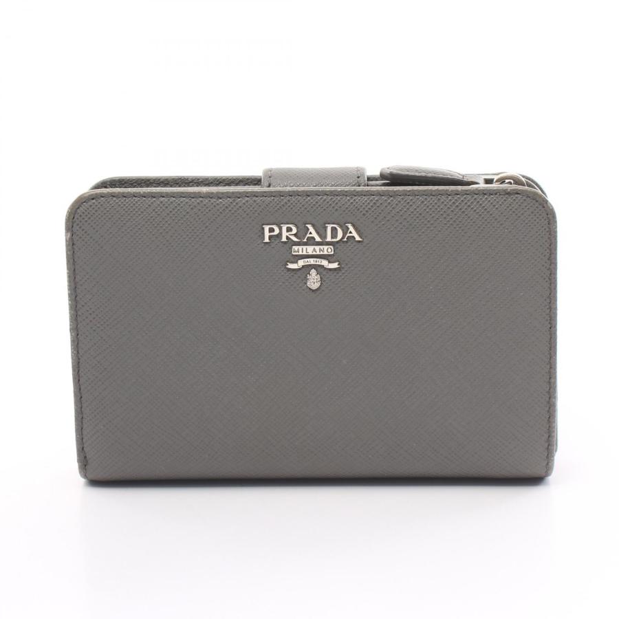 財布 二つ折り ブランド 本革 レザー PRADA プラダ サフィアーノ メタル PRADA（プラダ） ブランドオフ サフィアーノレザー 二つ折り財布