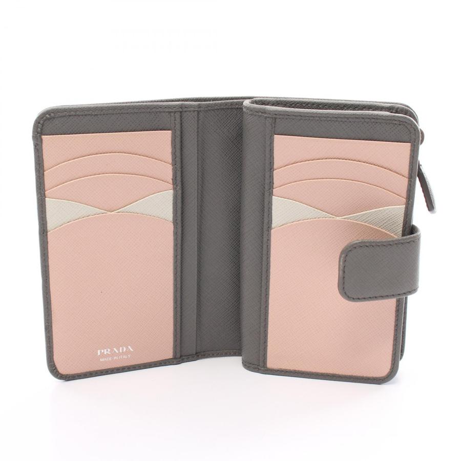 PRADA サフィアーノレザー 二つ折り財布 PRADA（プラダ） ブランドオフ サフィアーノレザー 二つ折り財布