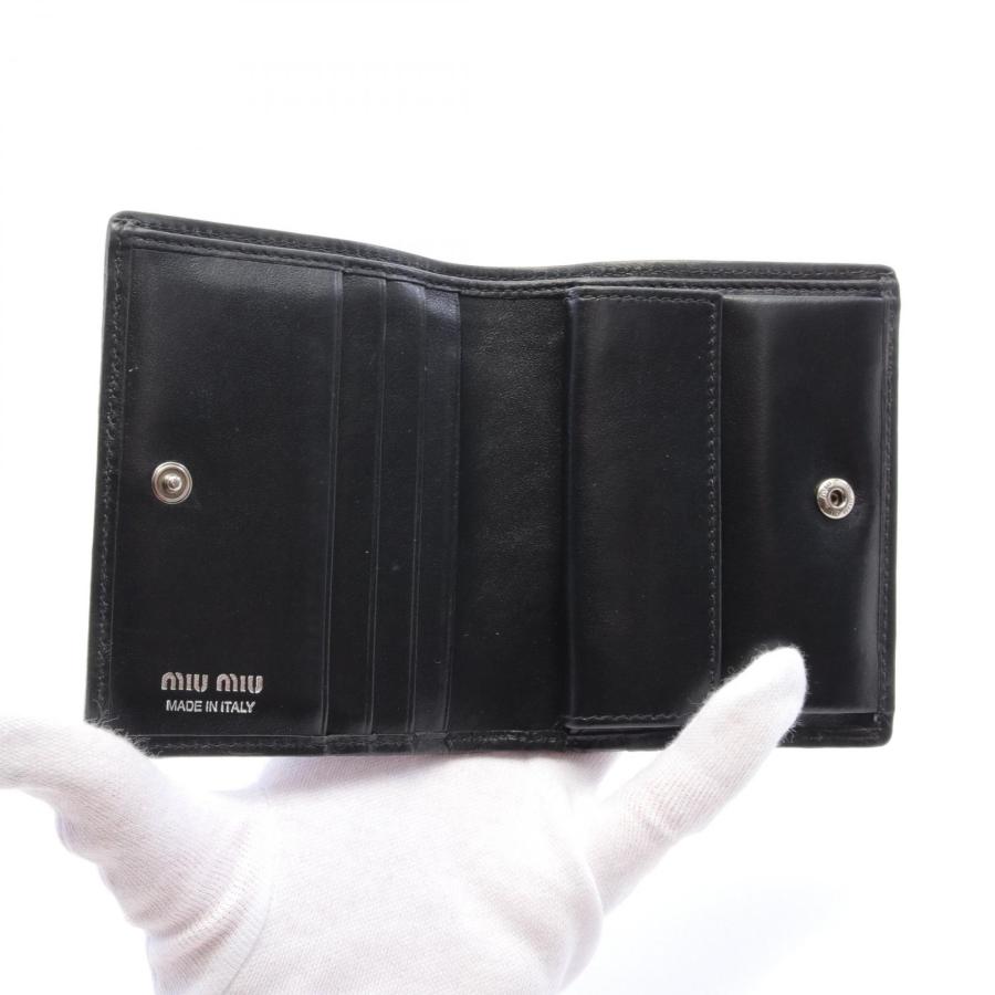 ミュウ DENIM RICAMO ブランドオフ Miu デニム 二つ折り財布 デニム
