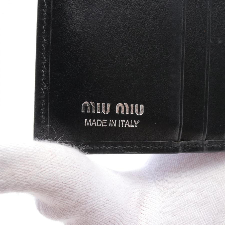 ミュウ DENIM RICAMO ブランドオフ Miu デニム 二つ折り財布 デニム