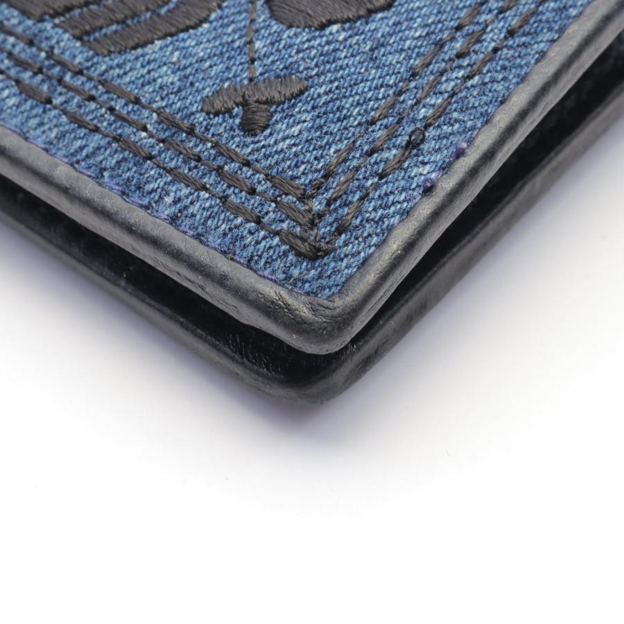 miu miu 財布 レディース AFPP 2FPP 5MV204 二つ折り財布 miu（ミュウミュウ） miu デニム 刺繍 小物