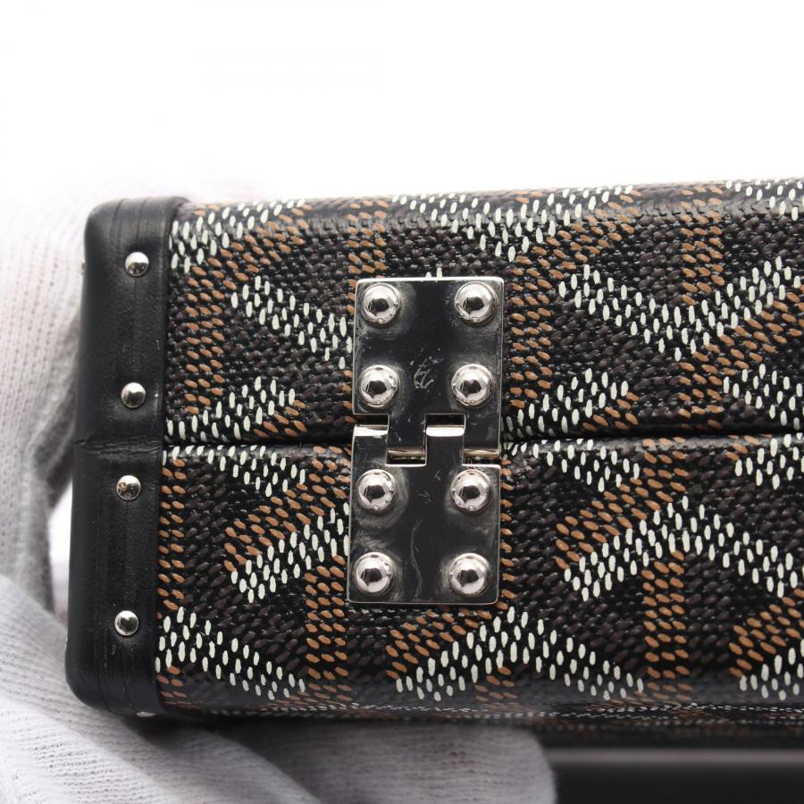 ゴヤール GOYARD ミノディエールトランクバッグ ブラック コーティングキャンバス ユニセックス ショルダーバッグ ゴヤール GOYARD ミノディエールトランクバッグ ショルダーバッグ