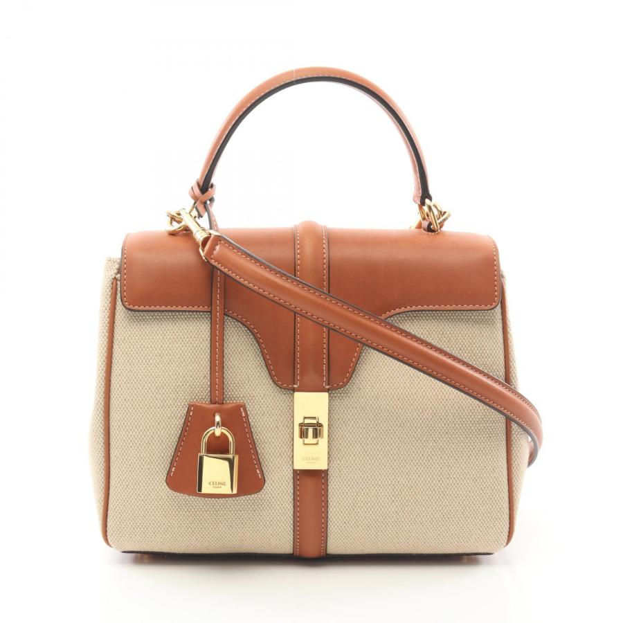 CELINE セリーヌ スモール 16 セーズ ブランドオフ キャンバス CELINE セリーヌ スモール 16 セーズ ブランドオフ キャンバス