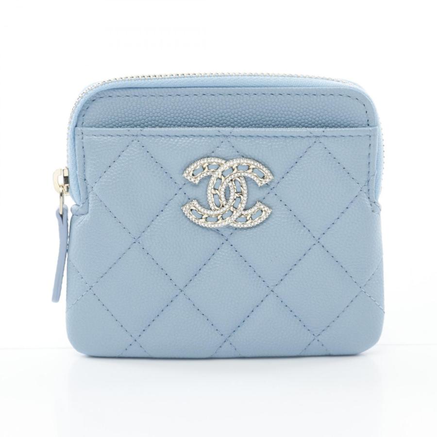 CHANEL シャネル ジップ コインパース マトラッセ ブランドオフ