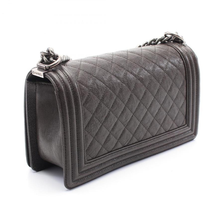CHANEL シャネル ボーイシャネル ブランドオフ レザー CHANEL シャネル ボーイシャネル ブランドオフ レザー