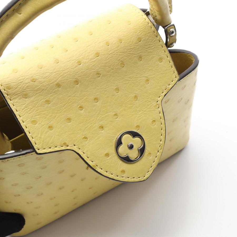 美品 オーストリッチカプシーヌミニ ルイ ヴィトン LV×TM カプシーヌMINI ブラック オーストリッチ