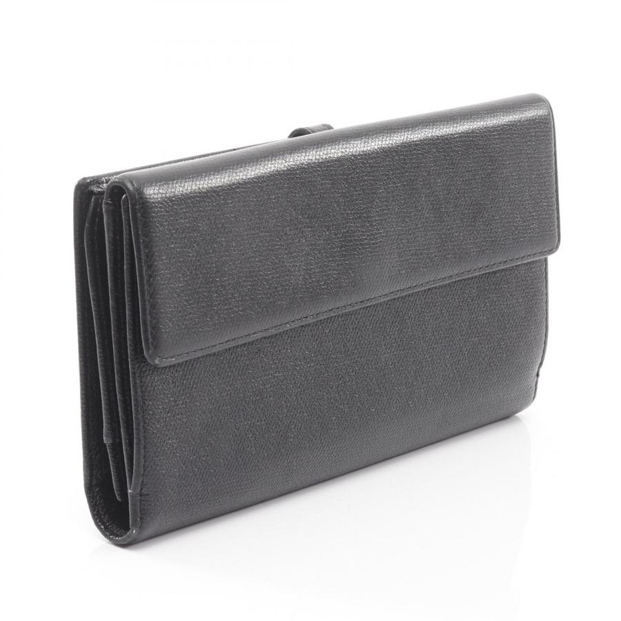 CHANEL シャネル ココボタン ブランドオフ レザー 二つ折り長財布 中古