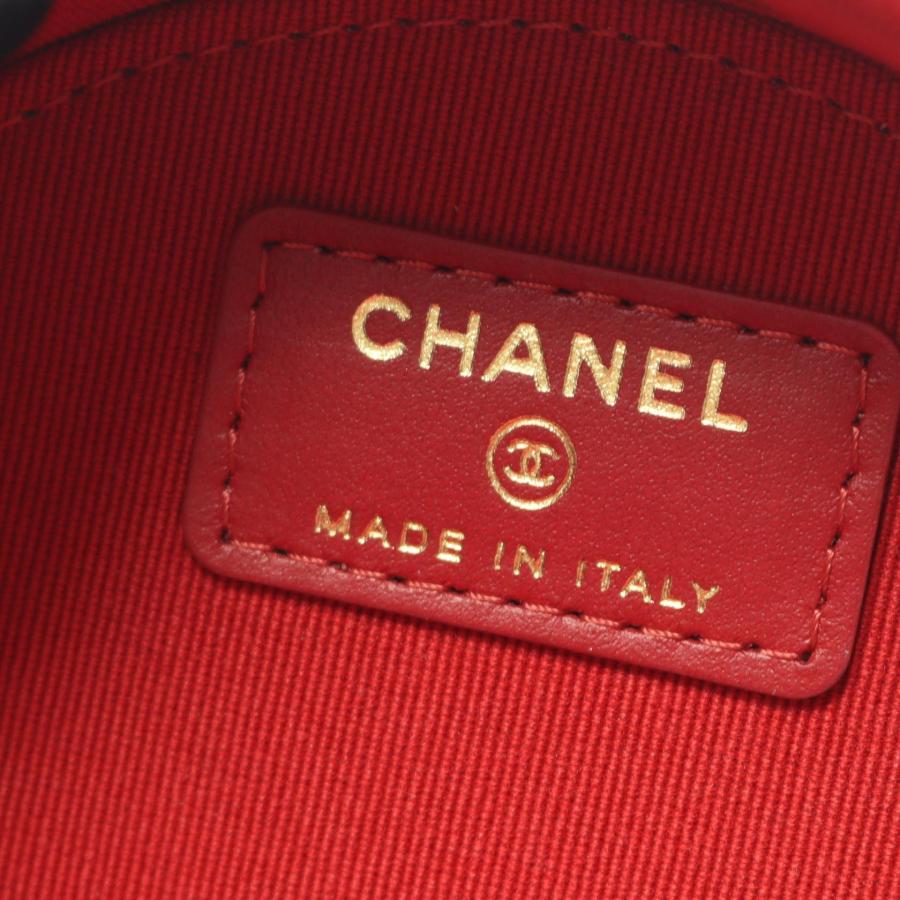 シャネル CHANEL マトラッセ ラウンド ミニ ショルダーバッグ バッグ ラムスキン（羊革） レディース レッド系 【中古】 CHANEL（シャネル） マトラッセ ブランドオフ ラムスキン（羊革