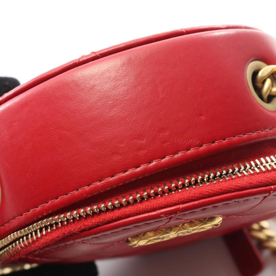 シャネル CHANEL マトラッセ ラウンド ミニ ショルダーバッグ バッグ ラムスキン（羊革） レディース レッド系 【中古】 CHANEL（シャネル） マトラッセ ラウンド ミニ ブランドオフ